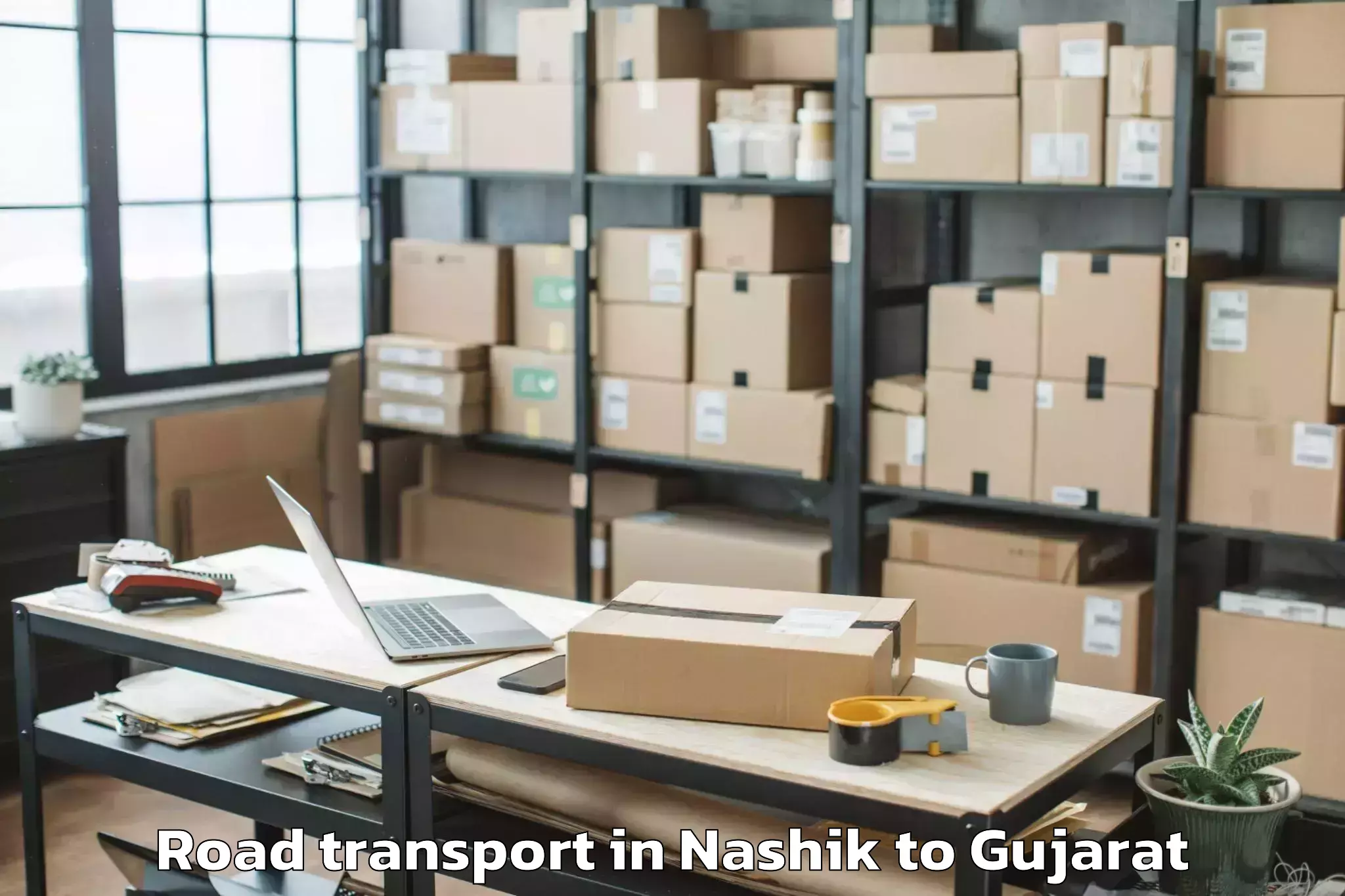 Efficient Nashik to Ganpat University Mehsana Road Transport